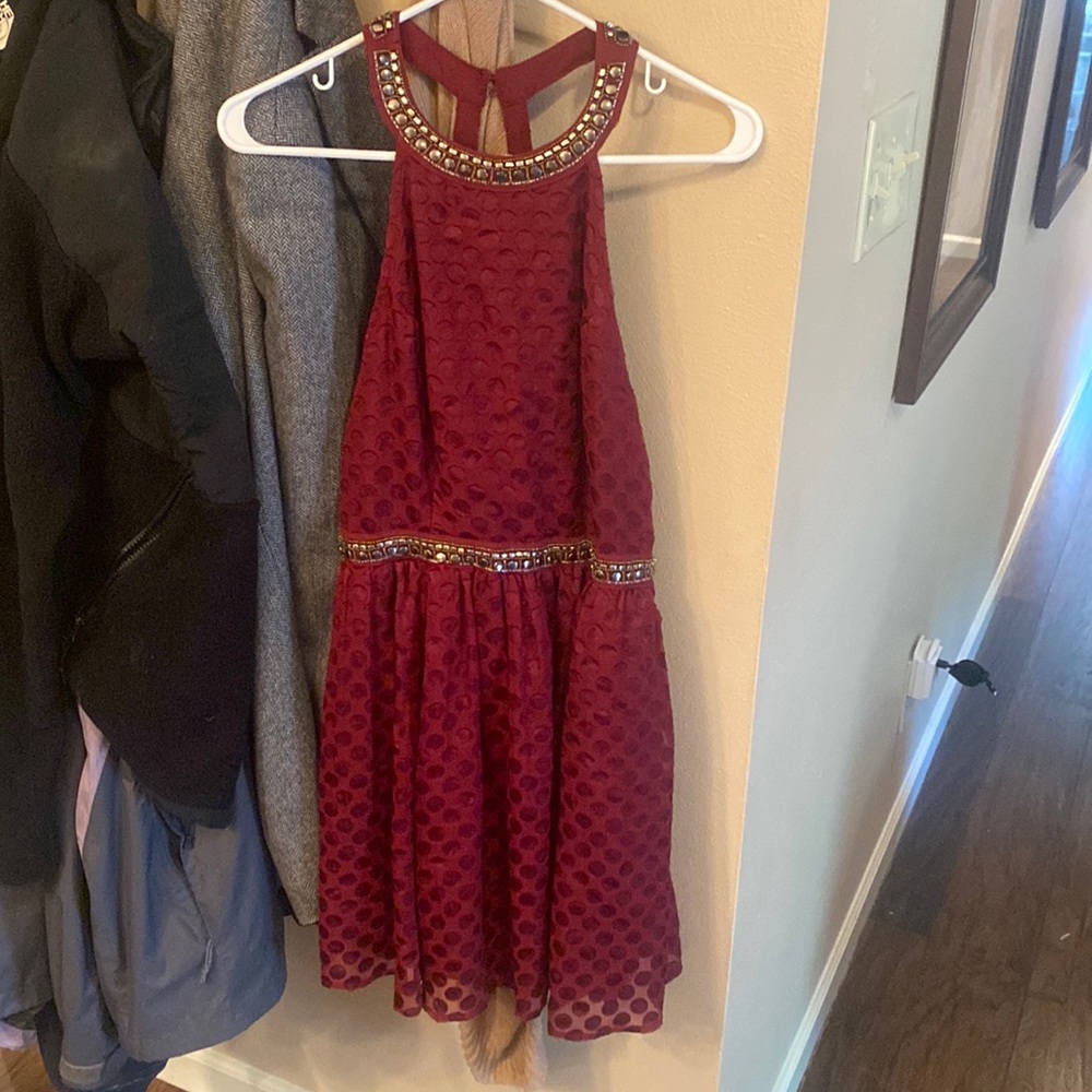 Hollister red dress size 8. Never been worn